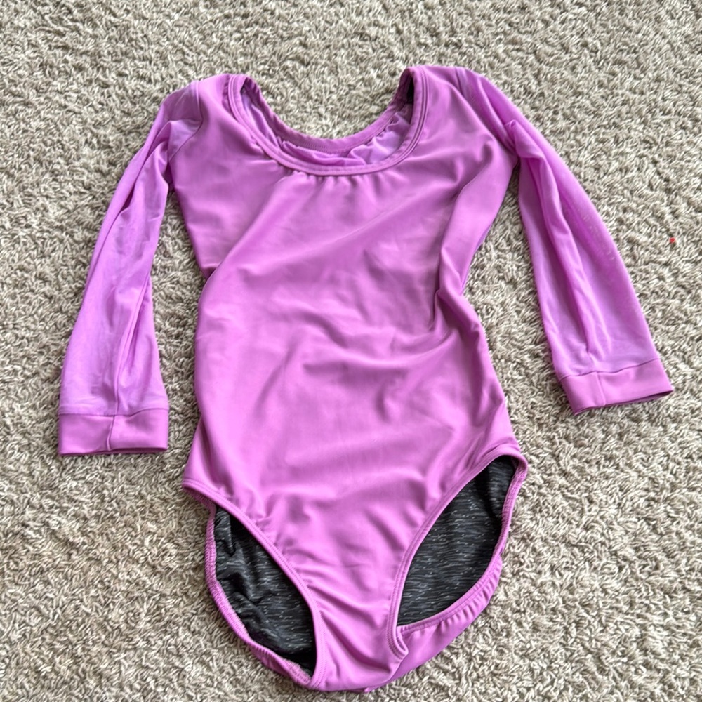 Long Sleeve Purple Leotard- Five Dancewear